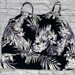 Women's Blouson Tankini Top Kona Sol NWT